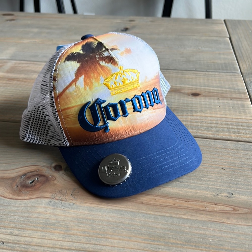 Corona beer bottle opener trucker hat SnapBack